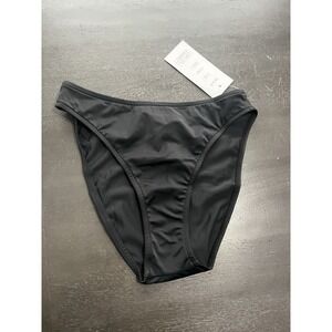 Women's Black high waisted bikini bottoms coquina beach classic vacation